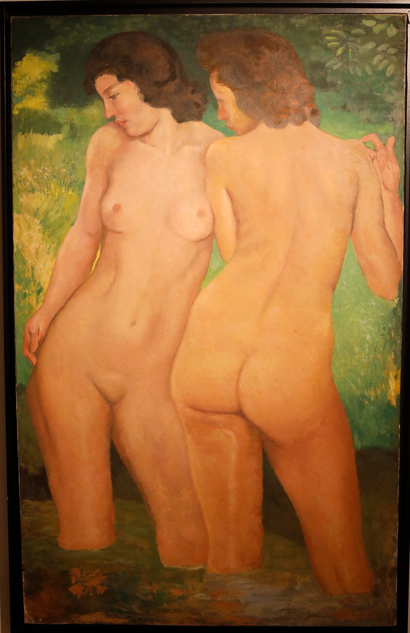 Koupání sester, kolem roku 1940 (olej na plátně) od Aristide Maillol