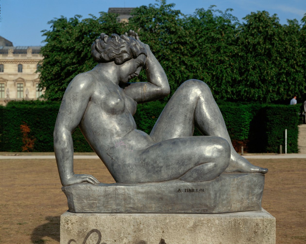 Sedí nahý. Bronzový ... (bronz) od Aristide Maillol