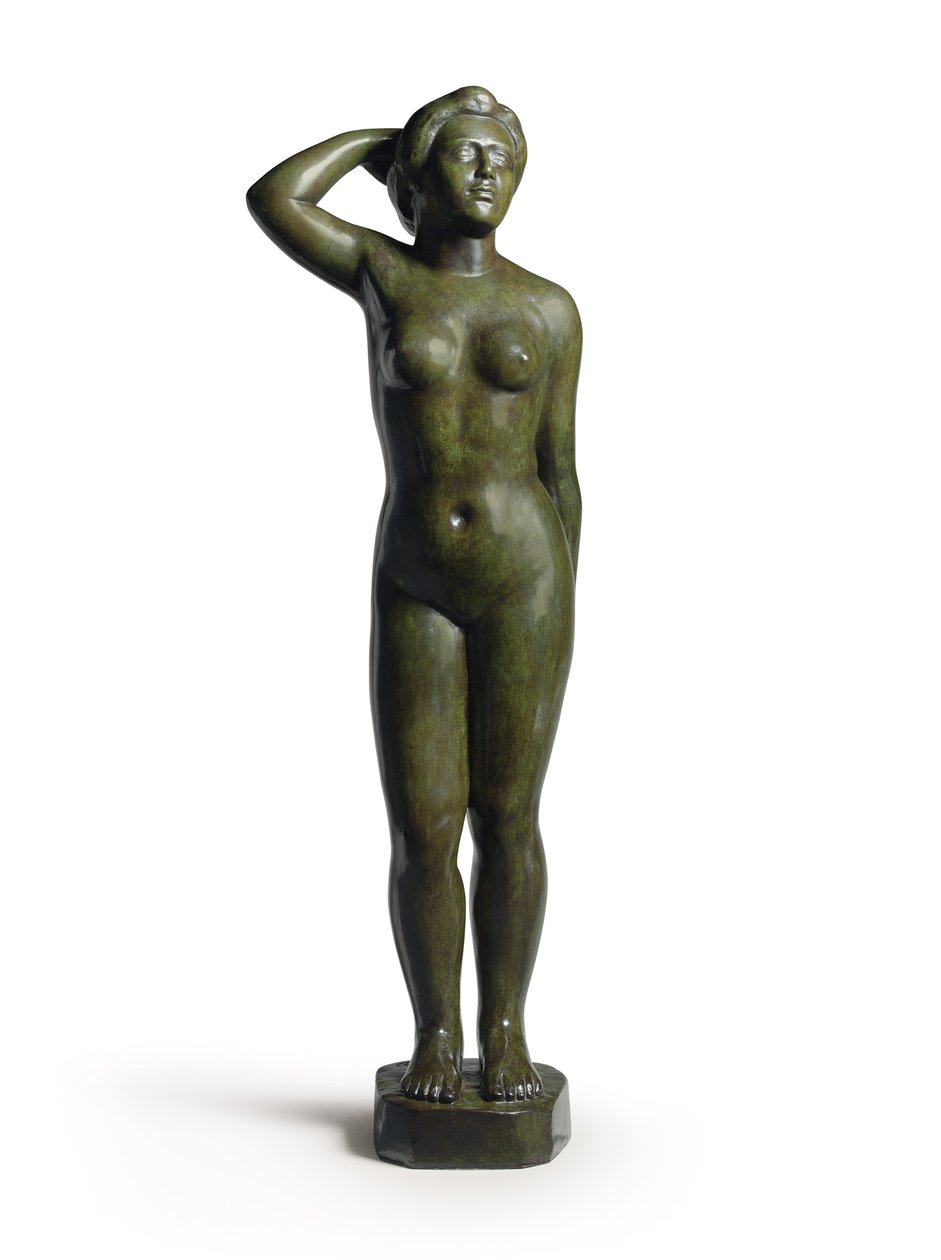 Stojící koupající bez závěsu; Baigneuse debut bez draperie od Aristide Maillol