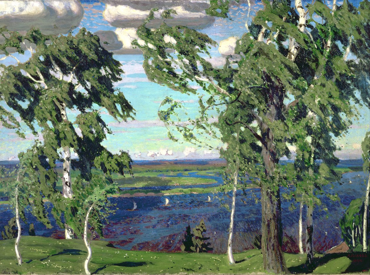 Green Sensation, 1904 od Arkadij Aleksandrovic Rylov
