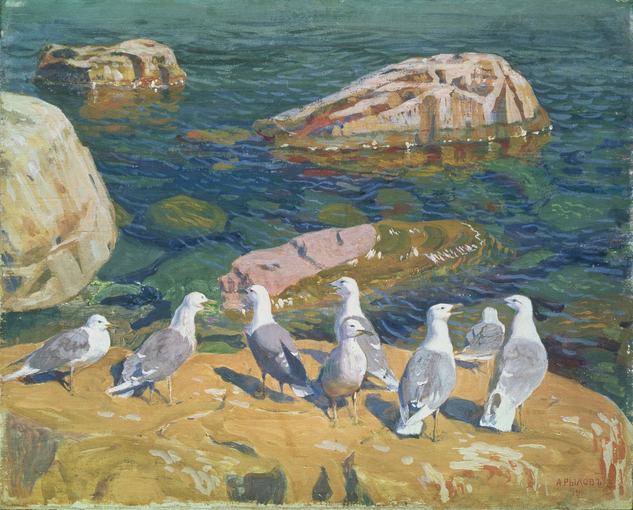 Rackové, 1910 od Arkadij Aleksandrovic Rylov