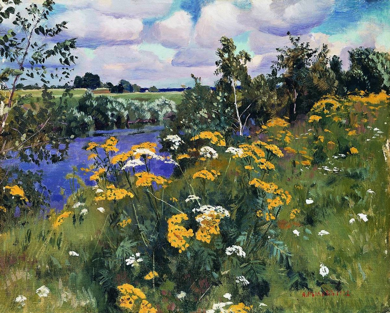 Tansies polní, 1922 od Arkadij Aleksandrovic Rylov