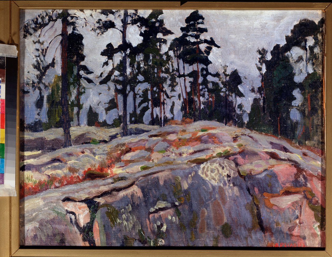 Finsko. Obraz Arkadi (Arkady) Alexandrovič Rylov (1870-1939), olej na plátně od Arkadij Aleksandrovic Rylov