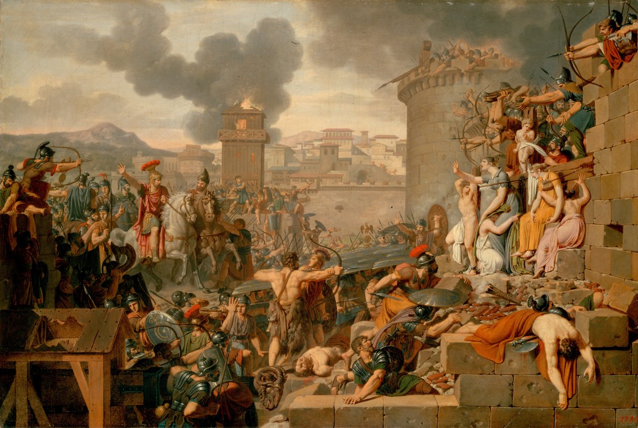 Metellus Raising the Siege od Armand Charles Caraffe