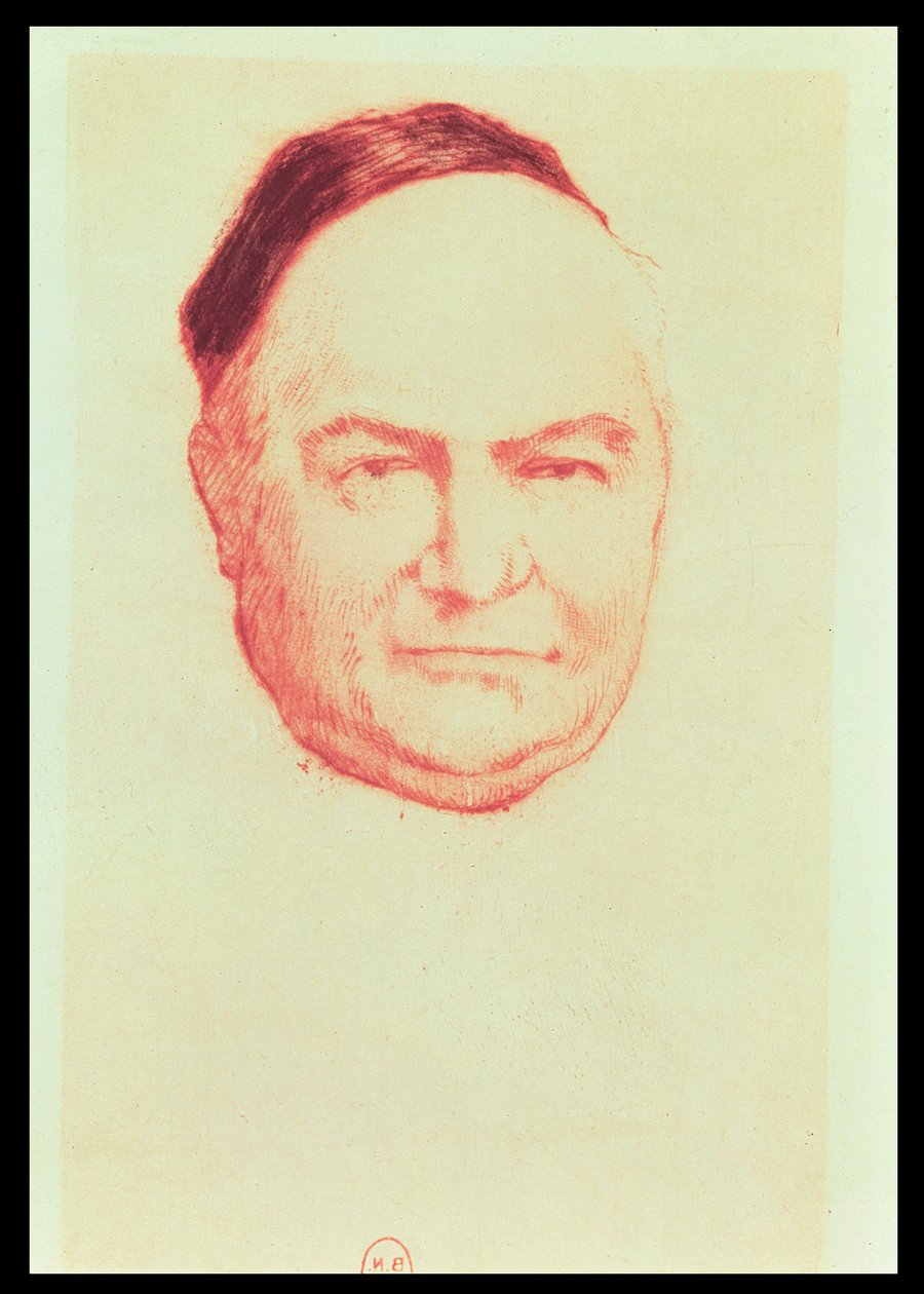 Portrét Charlese Augustina Sainte-Beuve (1804-69) od Armand Rassenfosse