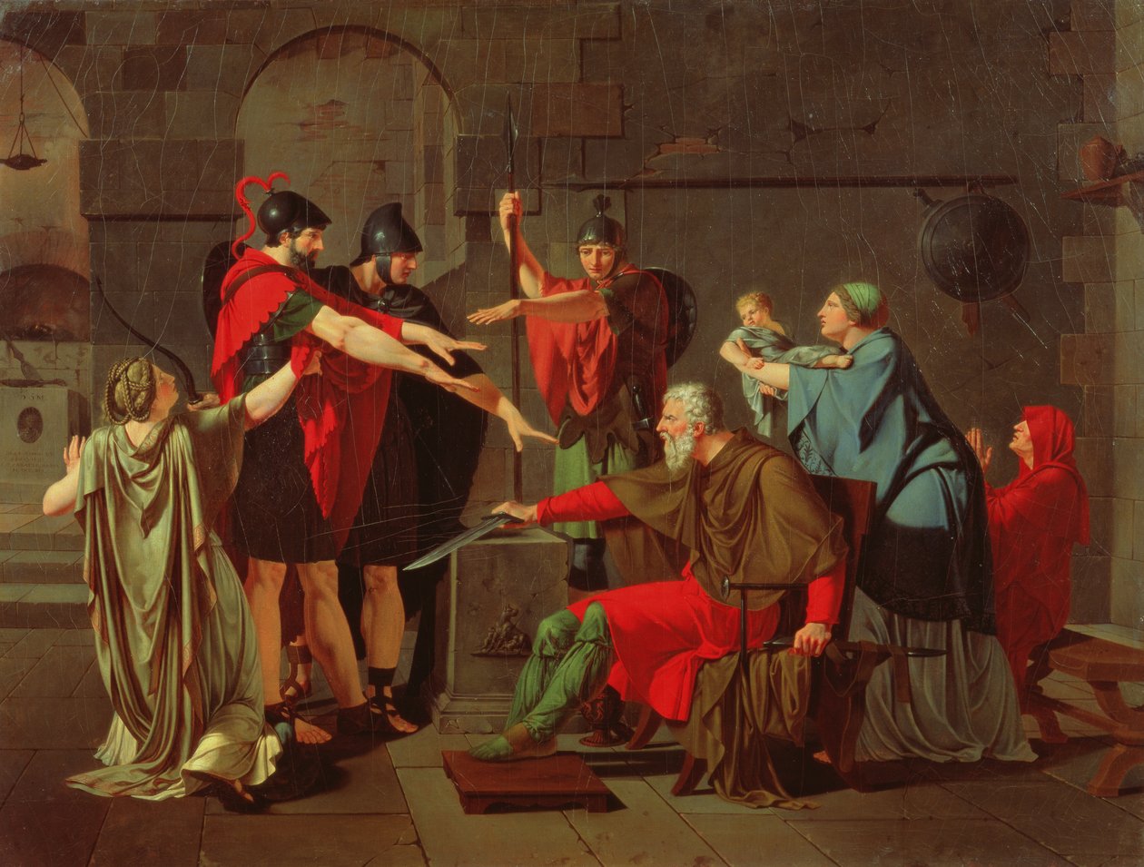 Přísaha Horatii, 1791 od Armand Charles Caraffe