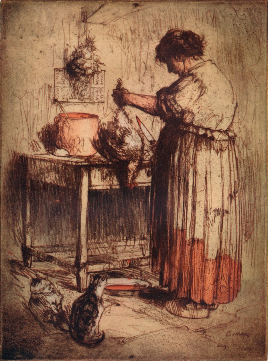 Kuřecí žena, c1921 od Armand Coussens