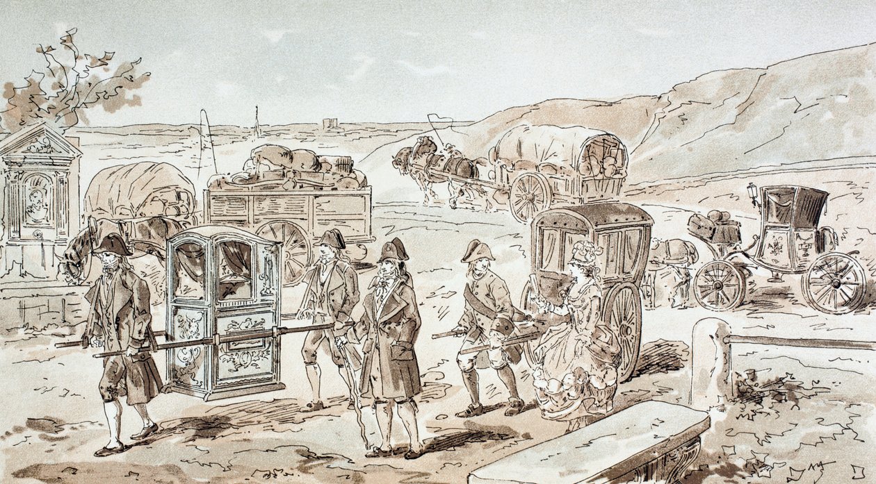 Příklady dopravních prostředků 18. století, 1886 od Armand Jean Heins
