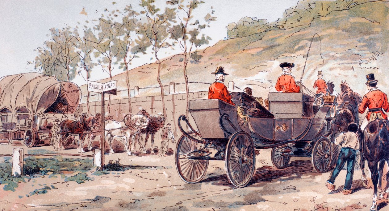 Královský kočár Leopolda I. Belgického kolem roku 1830, 1886 od Armand Jean Heins