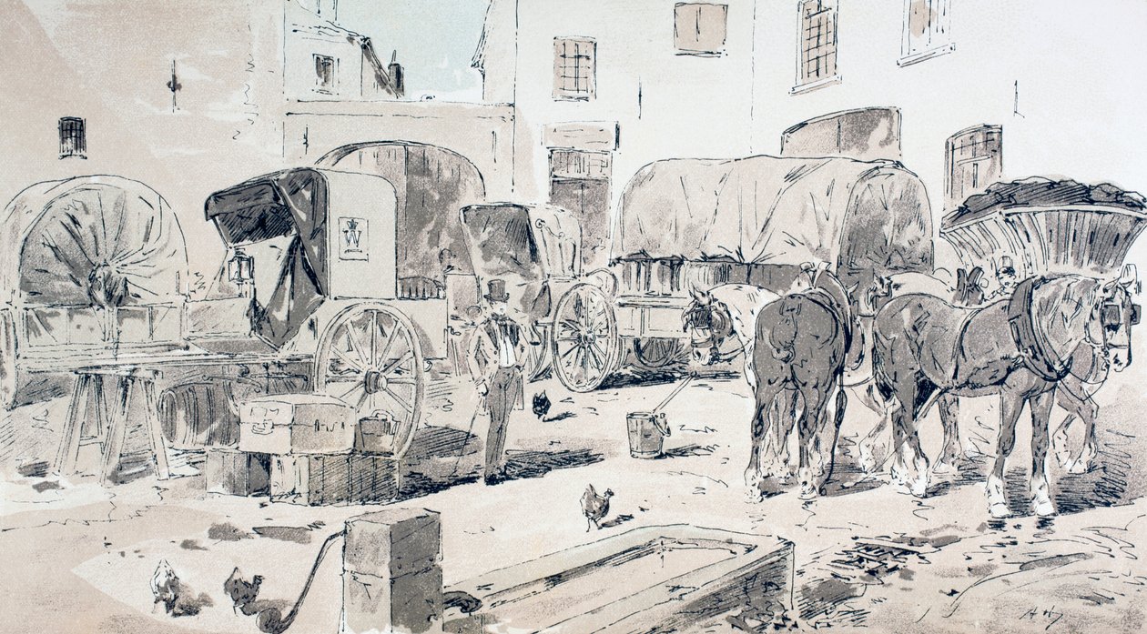 Typy kočárů používaných v 19. století, 1886 od Armand Jean Heins