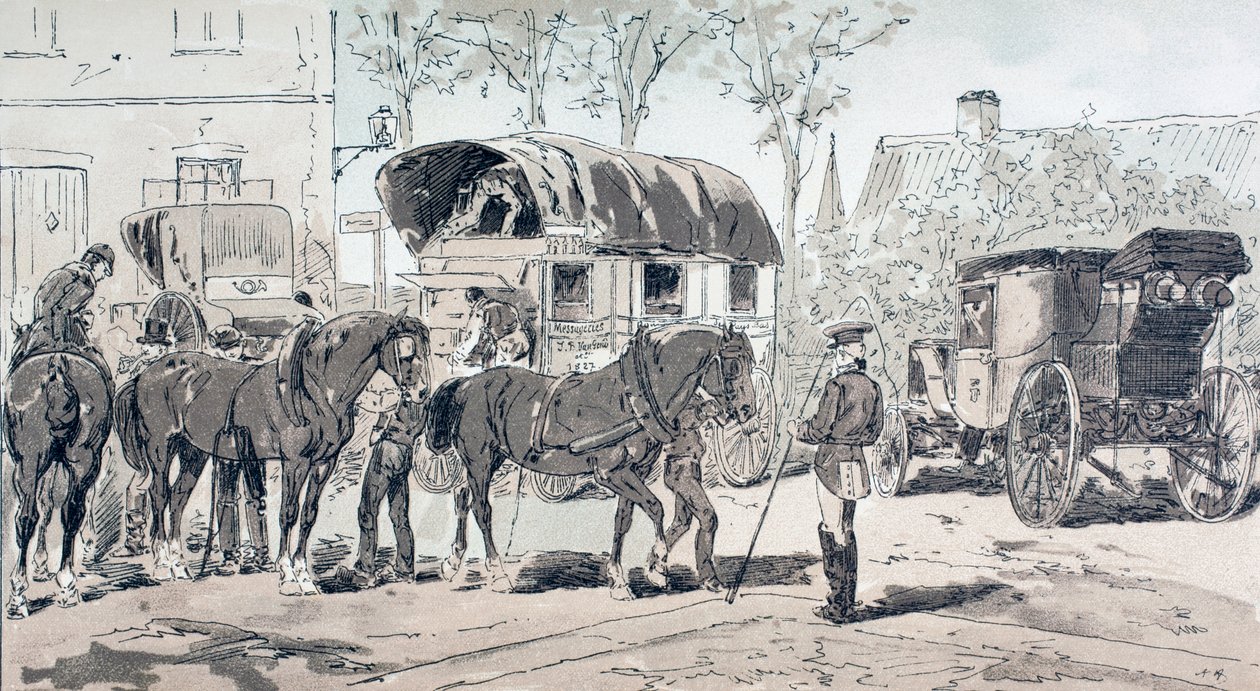 Typy autobusů používaných v 19. století od Armand Jean Heins