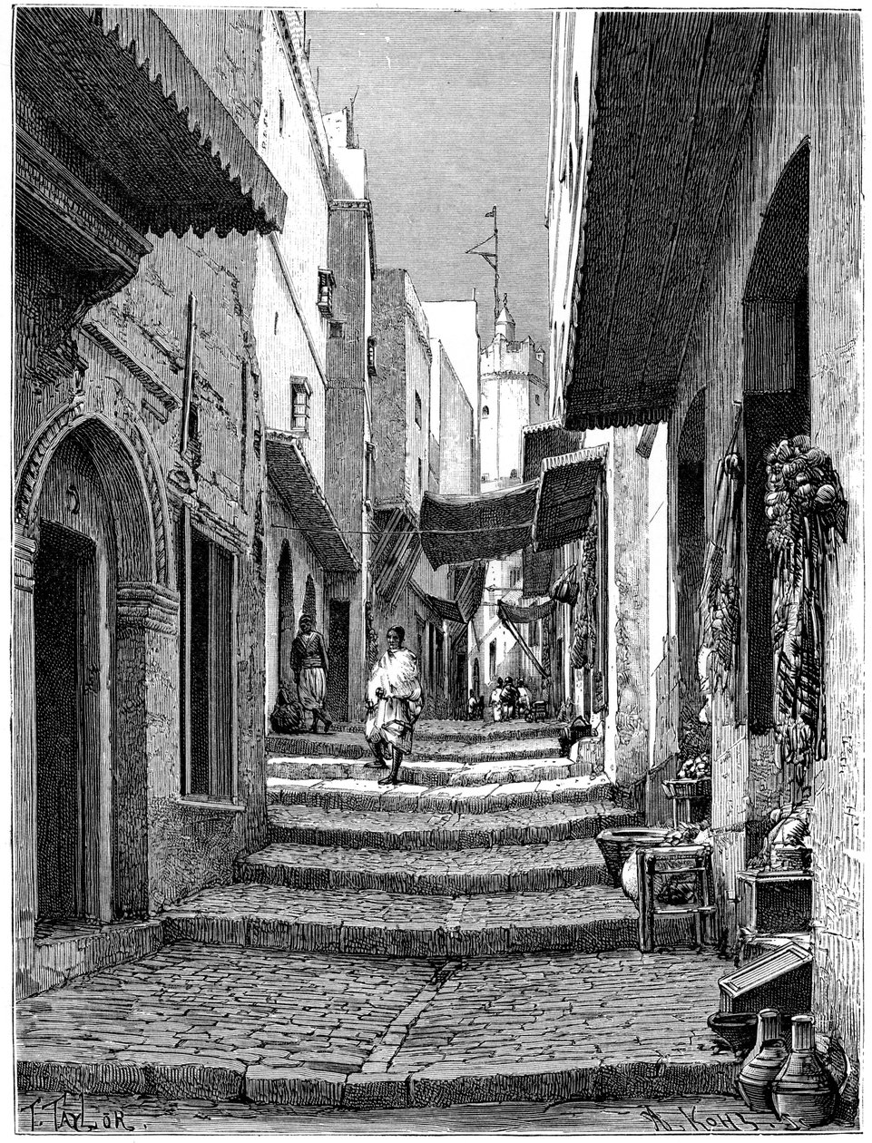 Staré město, Alžír, c1890 od Armand Kohl