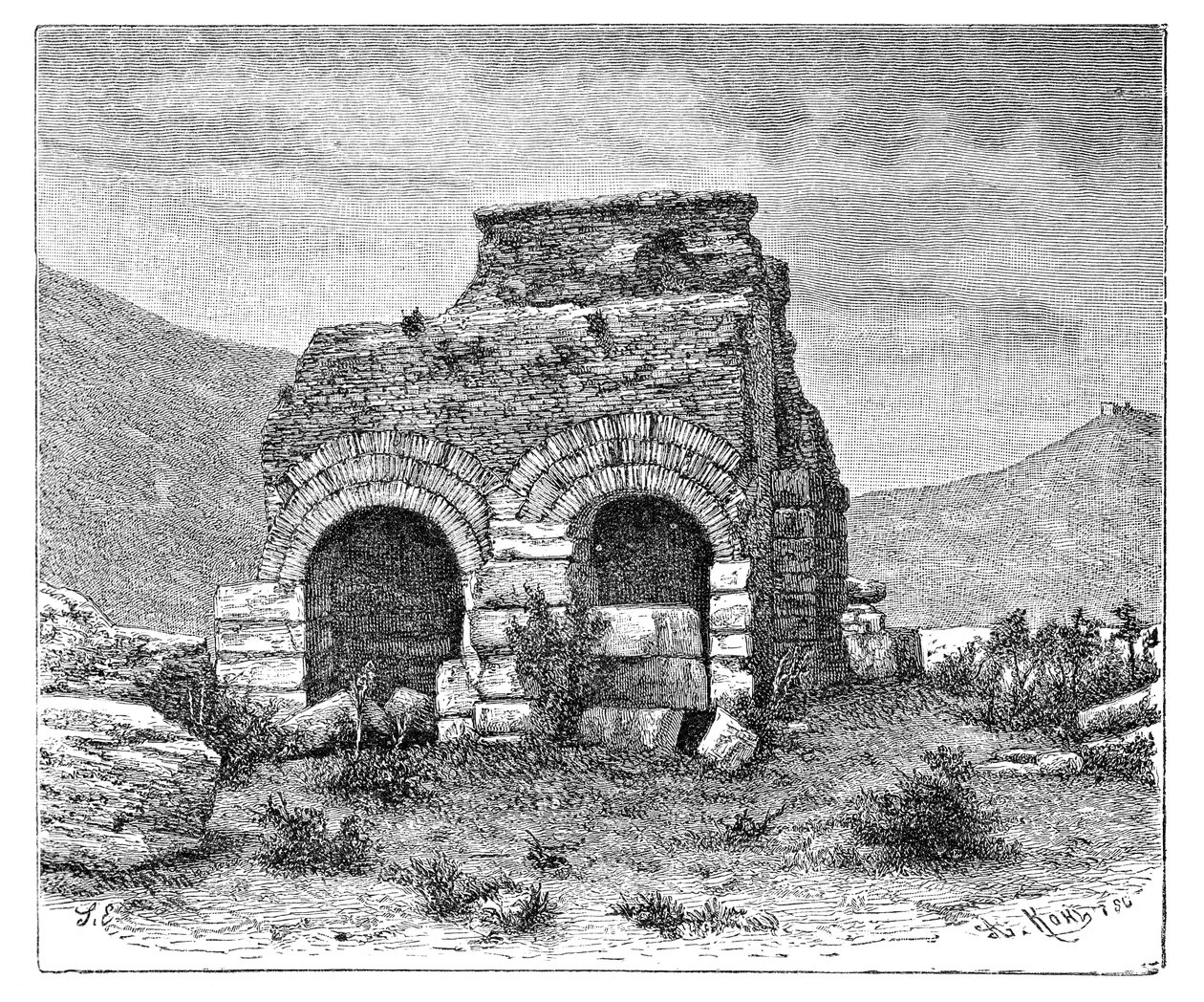 Vězení svatého Pavla, Efez, Turecko, 1895. od Armand Kohl