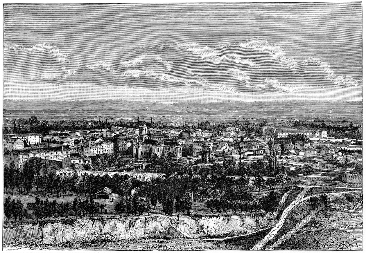 Pohled na Blida, Alžírsko, c1890 od Armand Kohl