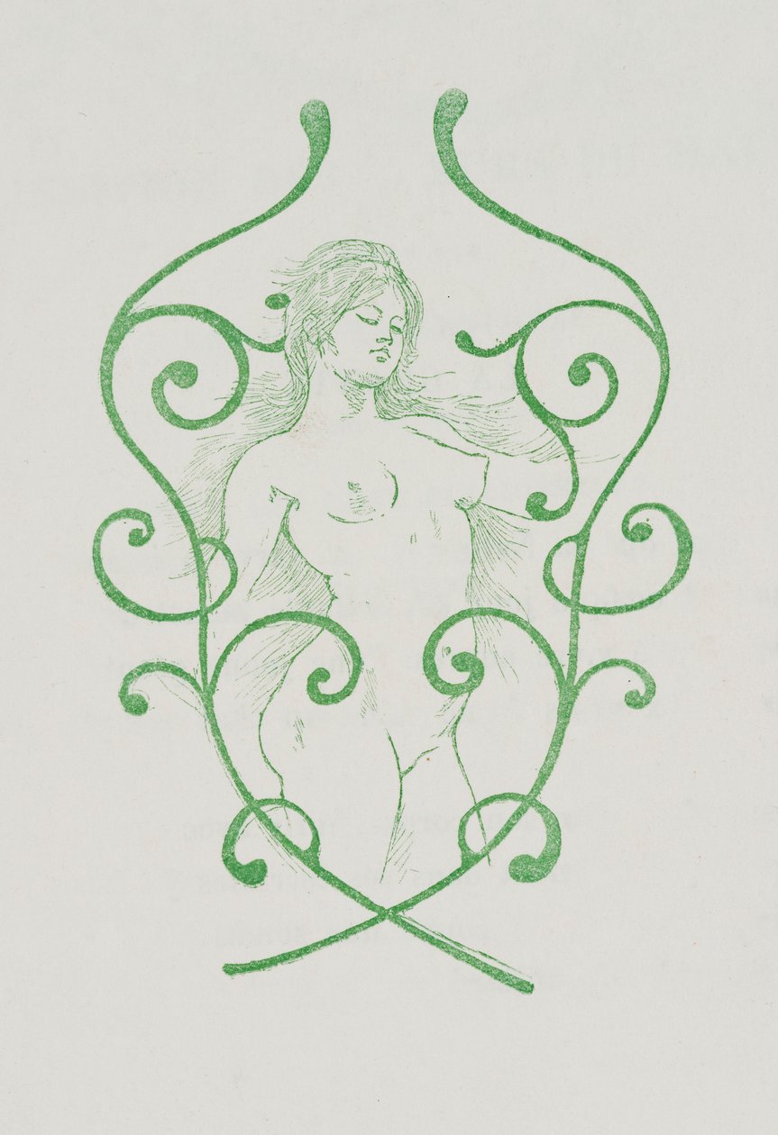 Nizozemština: Závěrečná viněta k dílu Charles Baudelaire, Les Fleurs du Mal od Armand Rassenfosse