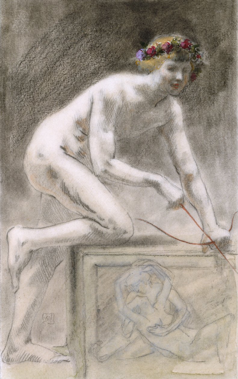 Eros (uhlí na papíře) od Armand Rassenfosse