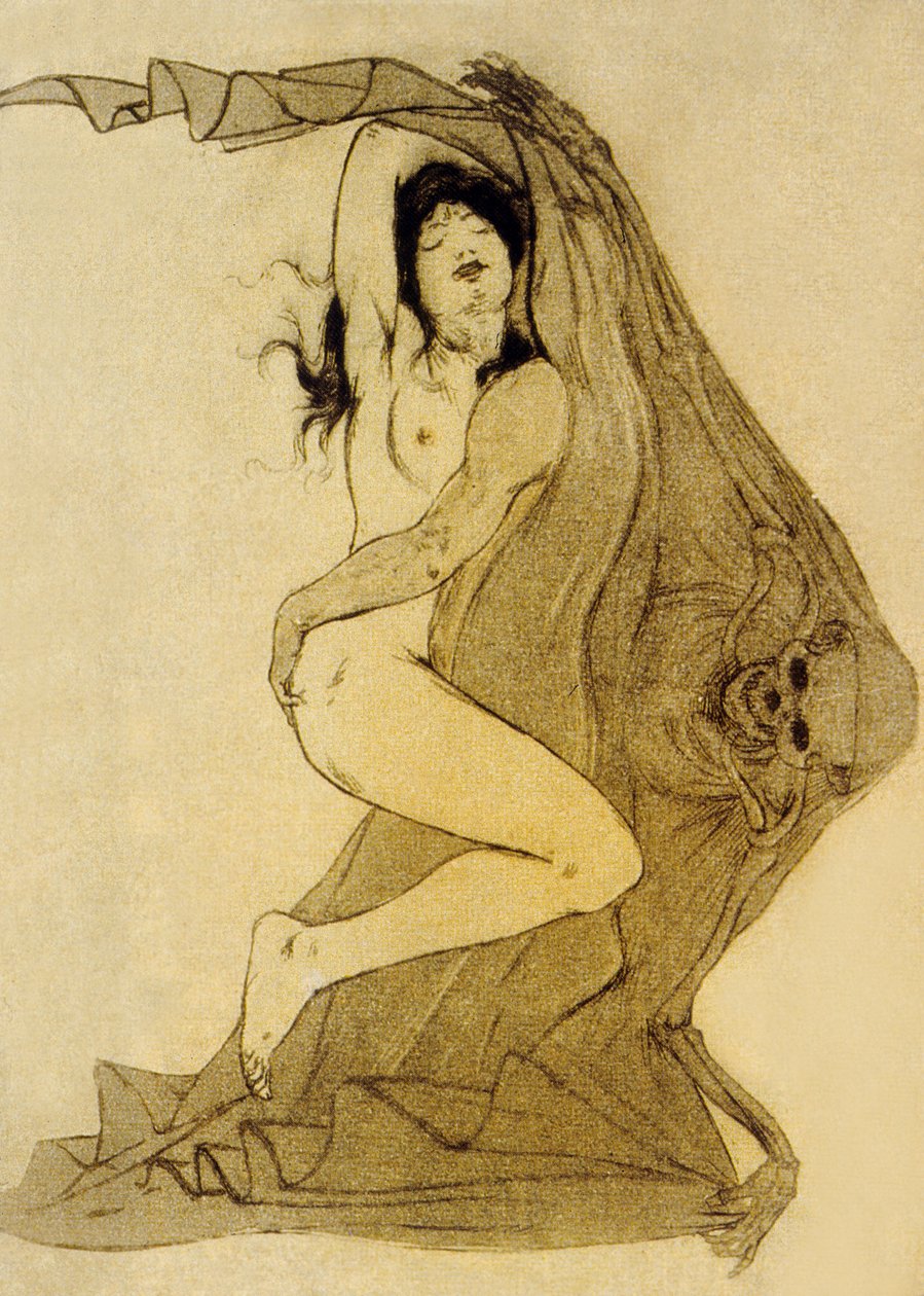 Ilustrace z Les Fleurs du Mal, básně Charlese Baudelaira, 1899 od Armand Rassenfosse