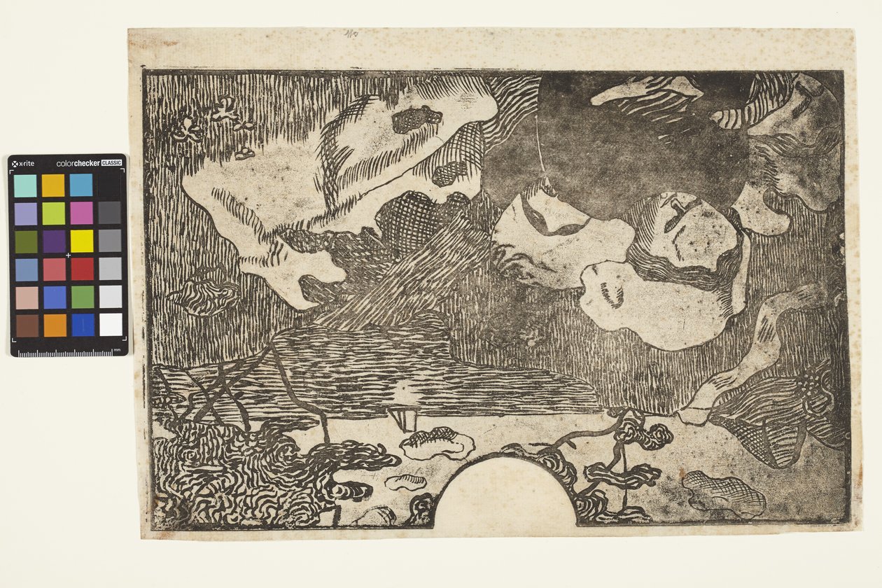Dekorace Bretaň - letní den (Bretonský dekorace - letní den) c.1894 (cukr -lift aquatint) od Armand Séguin