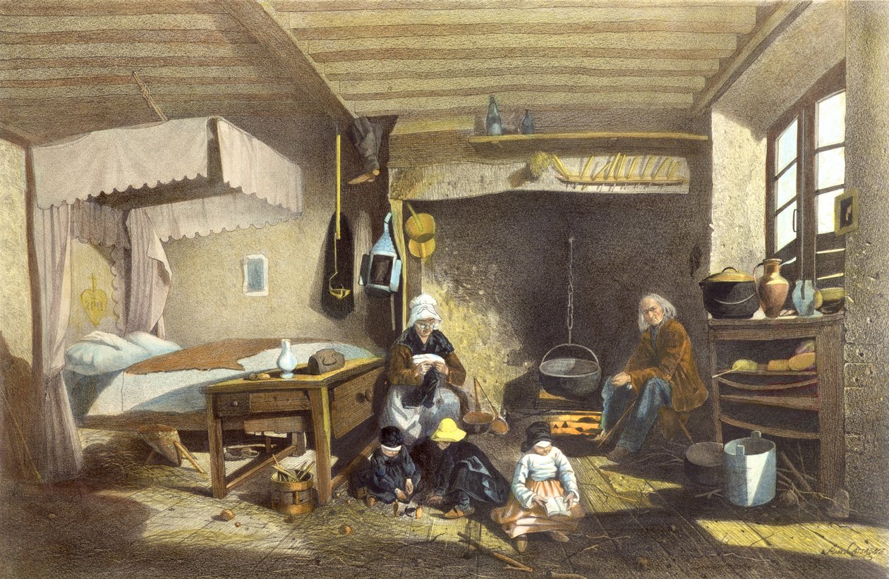 Interiér domu v Royat od Armand Theophile Cassagne