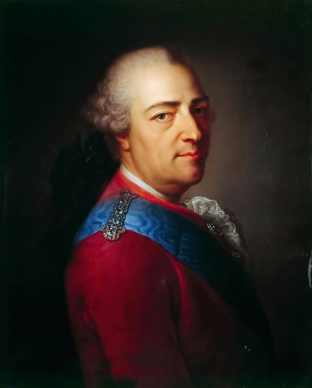 Portrét krále Ludvíka XV 1710-1774 od Armand Vincent de Montpetit