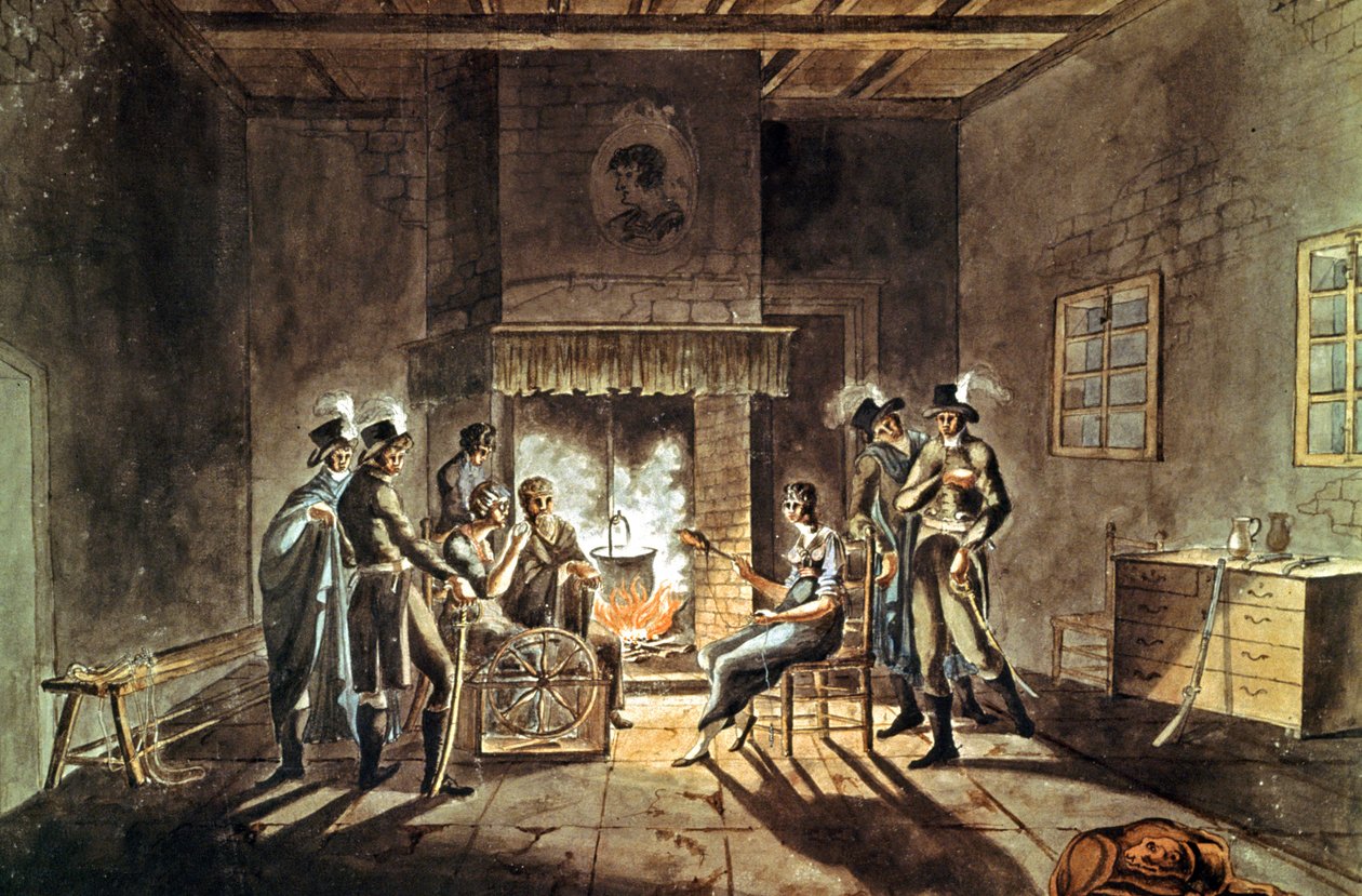 Conspiracy of Cadoudal, počátek 19. století (kvaš) od Armand de Polignac