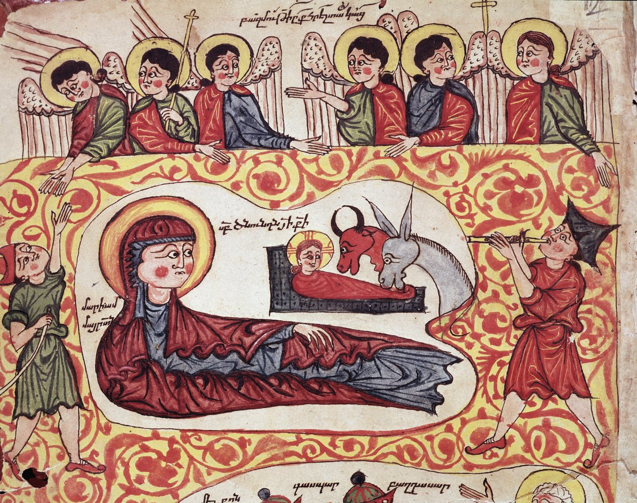 Klanění pastýřů (Miniatura od Armenian School