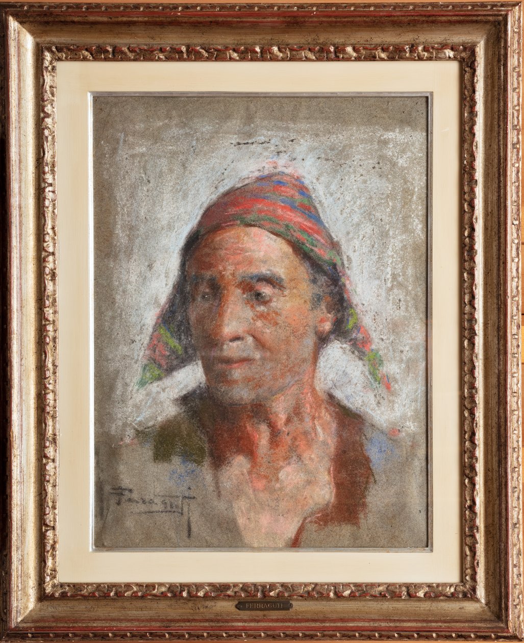 Herec (pastel na plátně) od Arnaldo Ferraguti