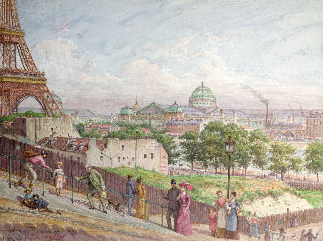 Schody v ulici Alboni, 1897 od Arnaud Durbec