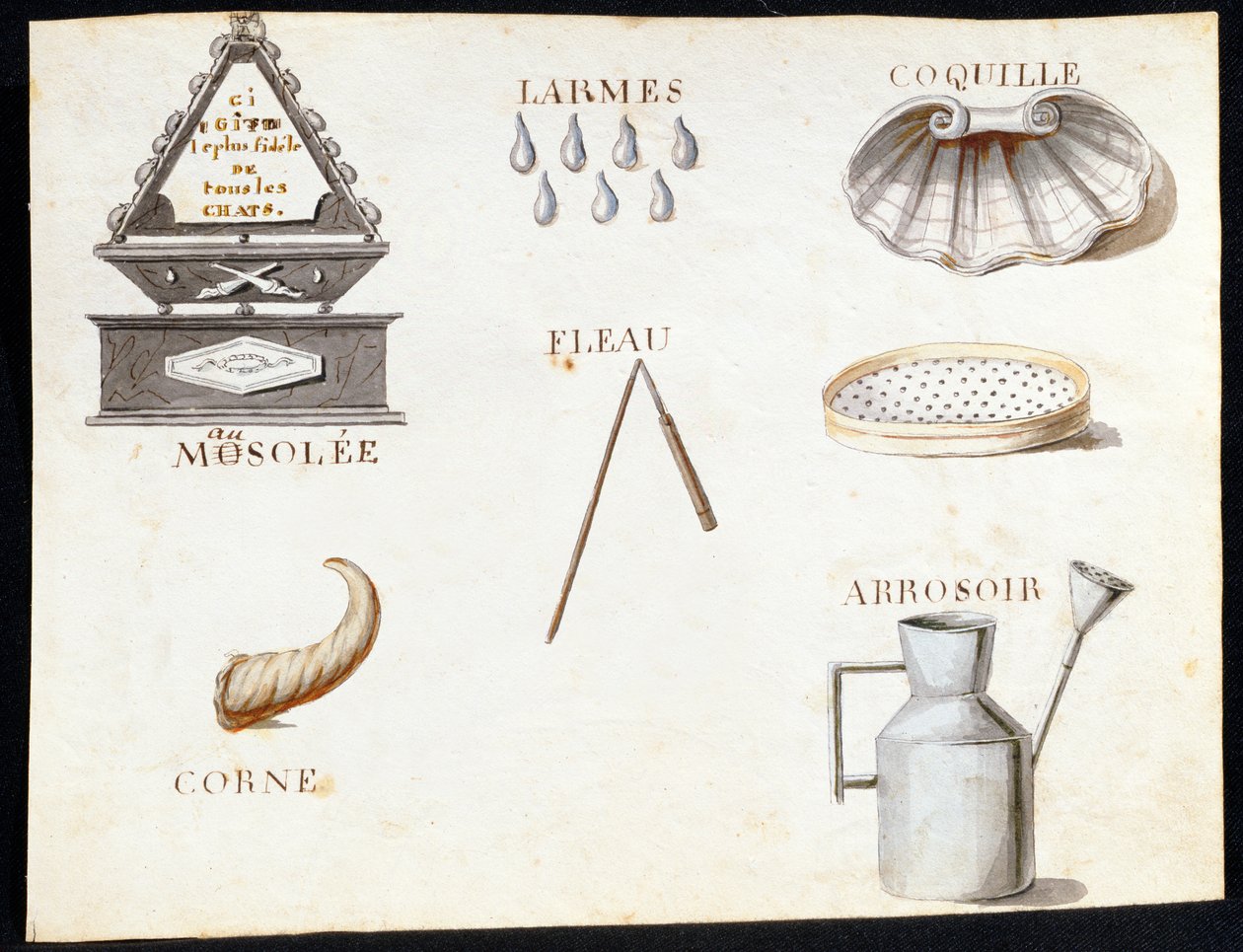 Ilustrace z knihy "A French Alphabet Book of 1814", vyd. Charles Plante Fine Arts, 1814. od Arnaud de Beauregard