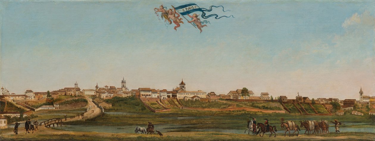 Panoramatický pohled na Sao Paulo, 1821. od Arnaud Julien Pallière