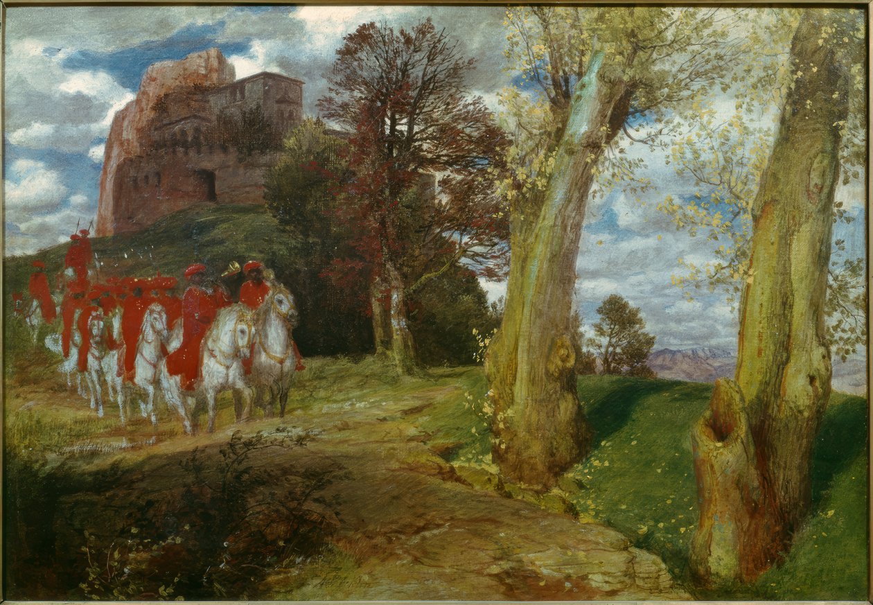Vyjížďka z maurských jezdců od Arnold Böcklin