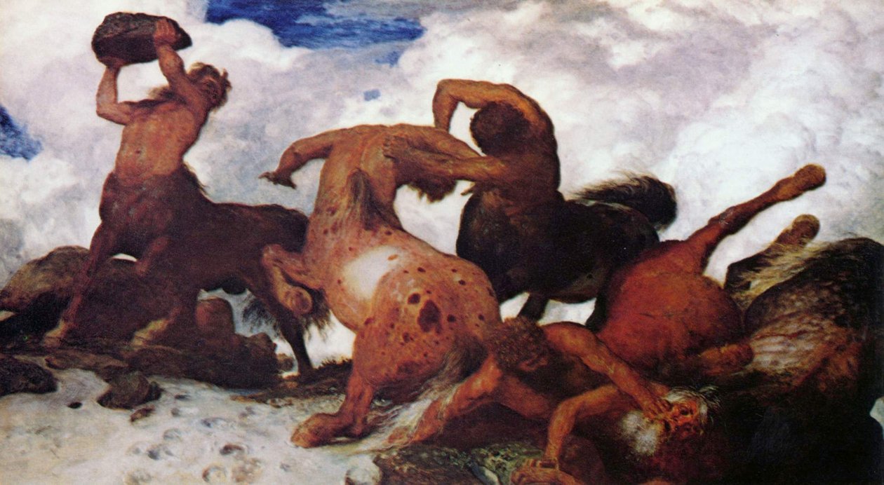 Kentaurenkampf od Arnold Böcklin