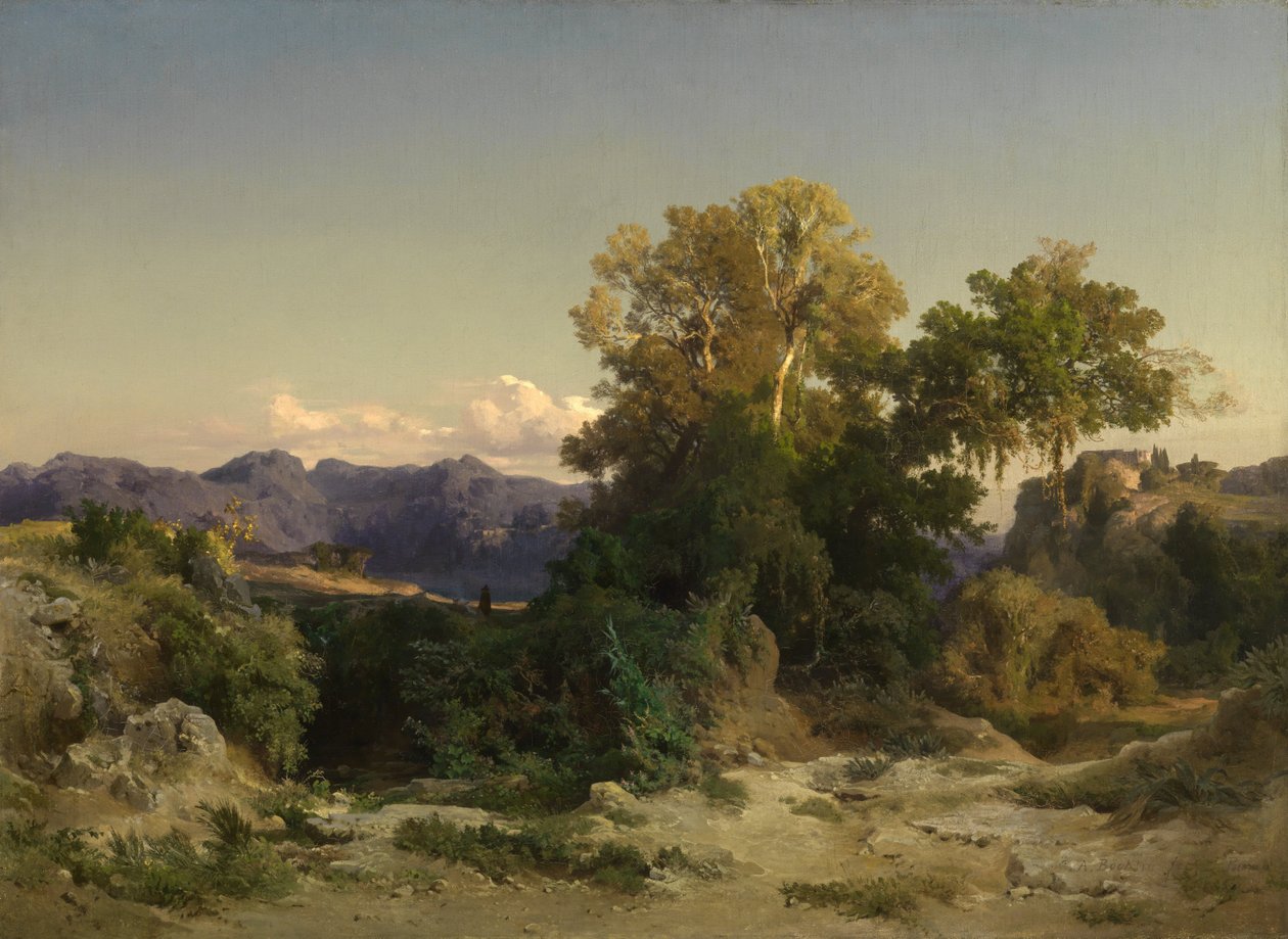 Krajina v římské Campagně od Arnold Böcklin