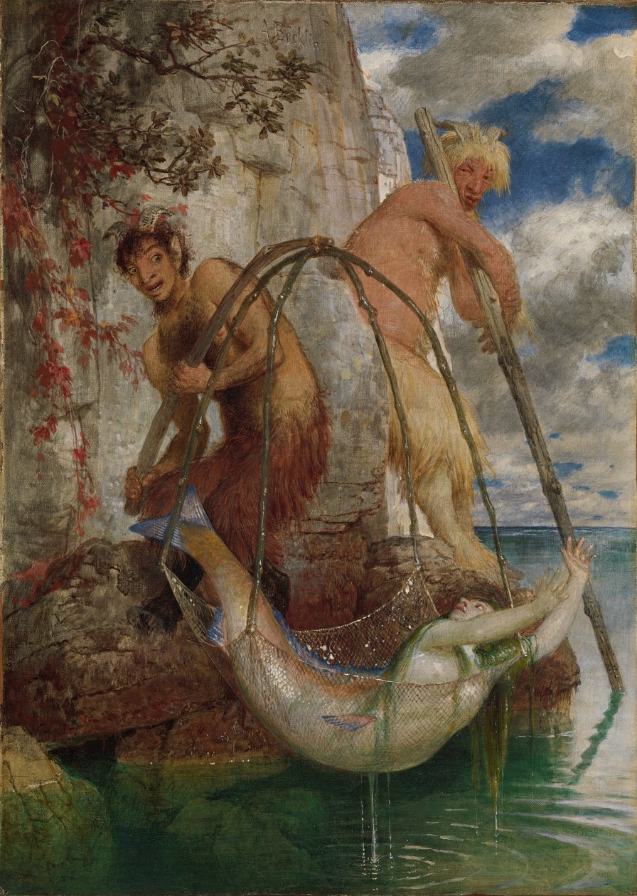 Dva rybářské panely od Arnold Böcklin