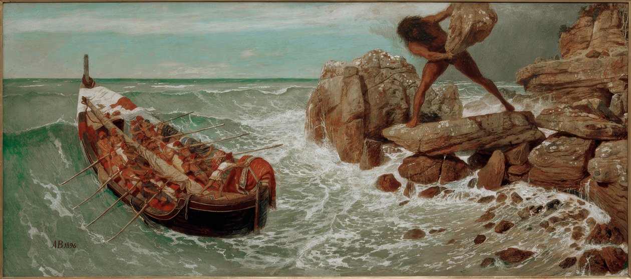 Odysseus a Polyfémos od Arnold Böcklin