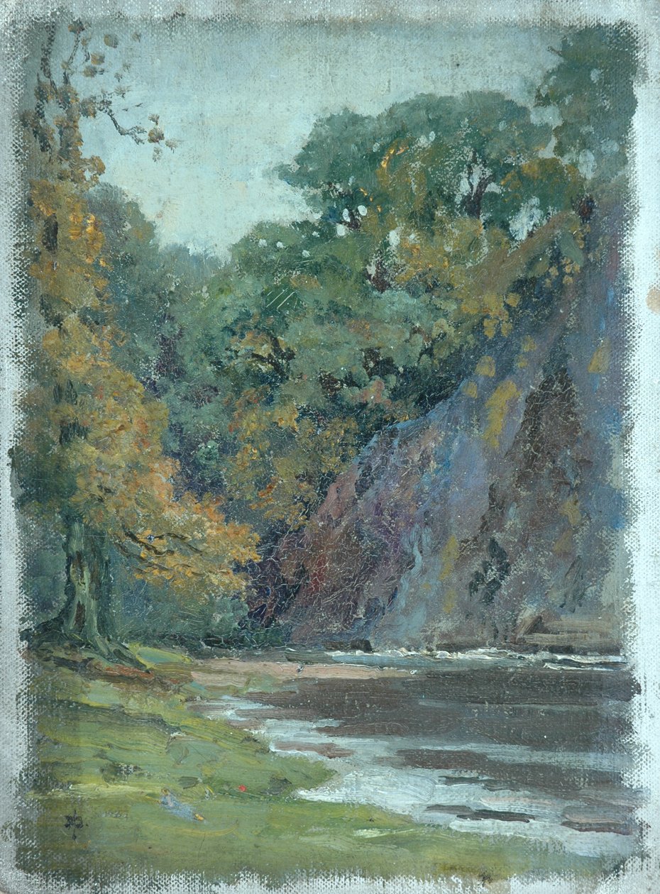 Bolton Abbey (olej na nenataženém plátně) od Arnold Priestman