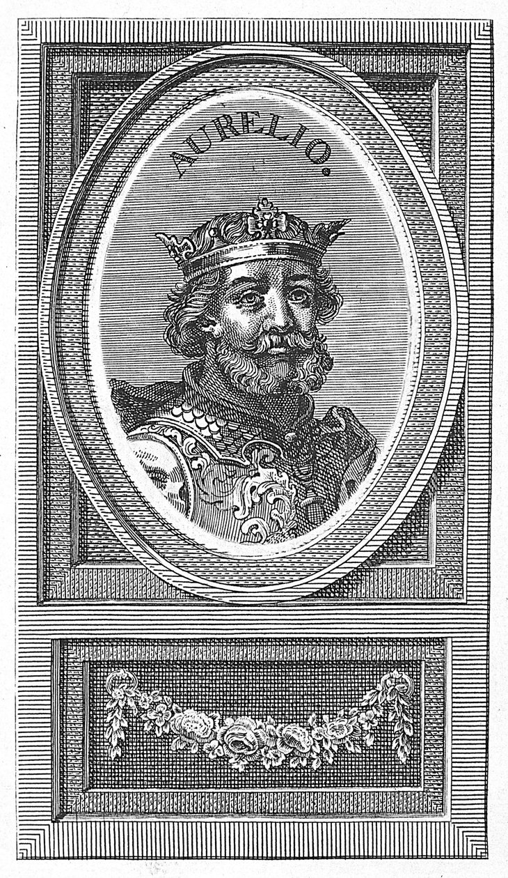 Aurelio, král Asturie od Arnold van Westerhout