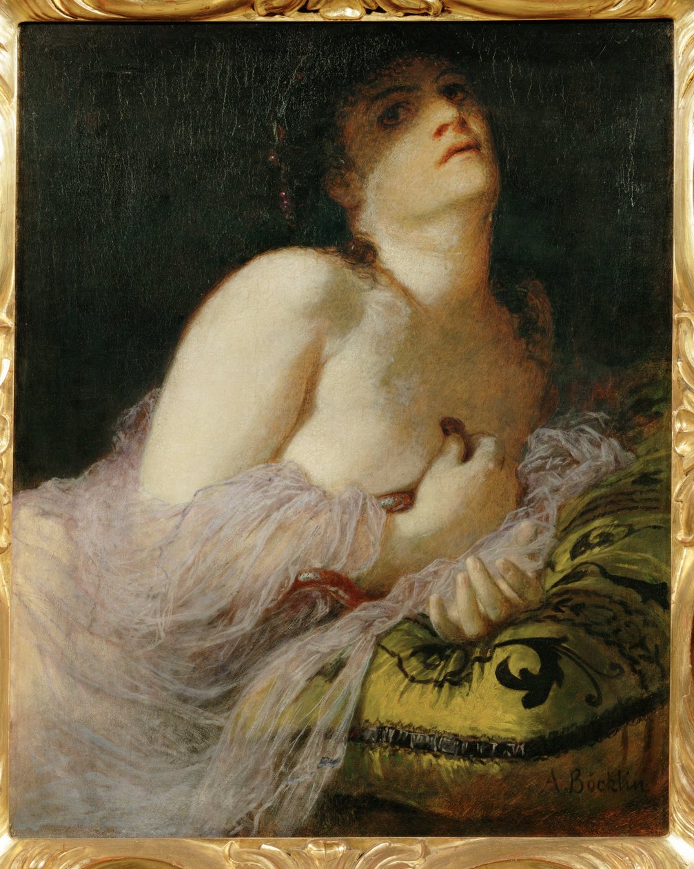 Der Tod der Cleopatra - Smrt Kleopatry ... (malba na plátně) od Arnold Böcklin