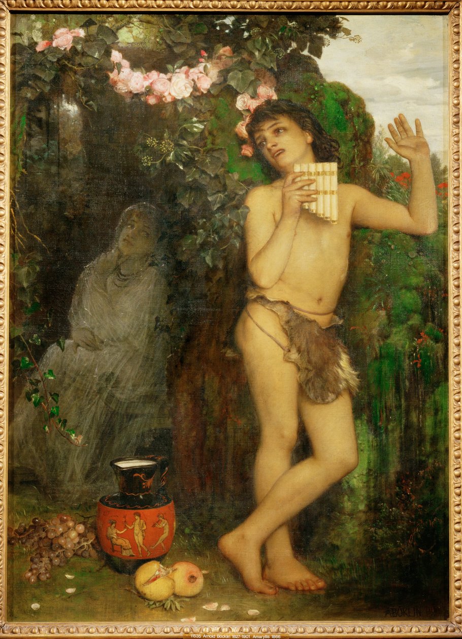 Die Klage des Schaefers - Stížnost pastýře ... (malba na plátně) od Arnold Böcklin
