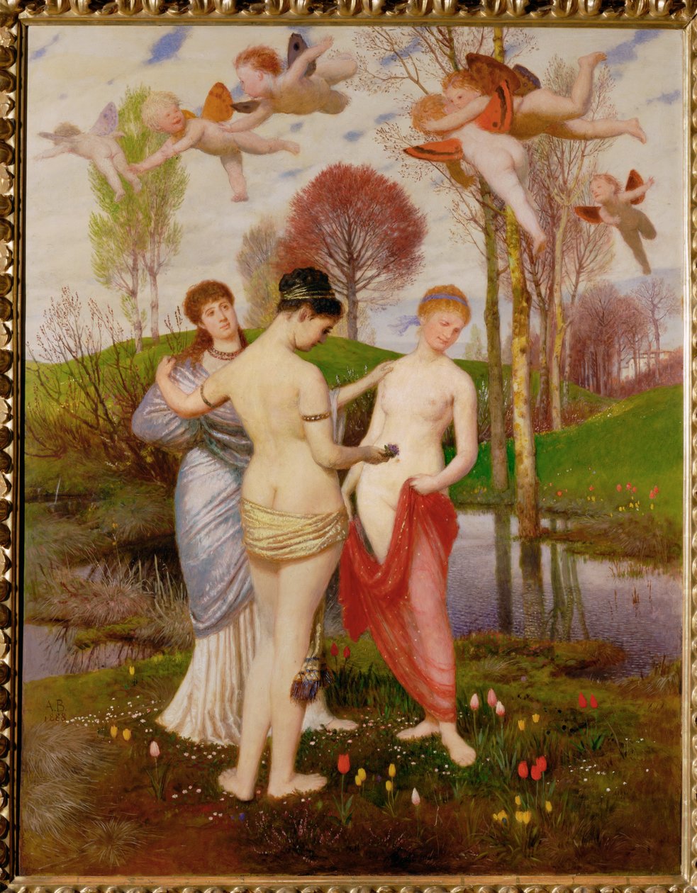 Fruehlingshymnus - Hymnus jara ... od Arnold Böcklin