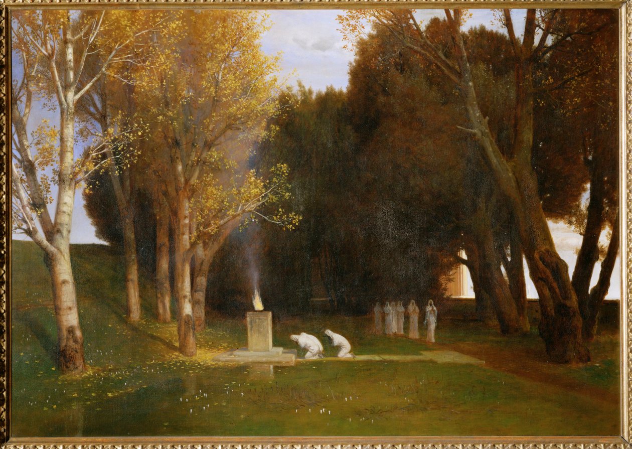 Heiliger Hain - Posvátný háj ... (malba na plátně) od Arnold Böcklin