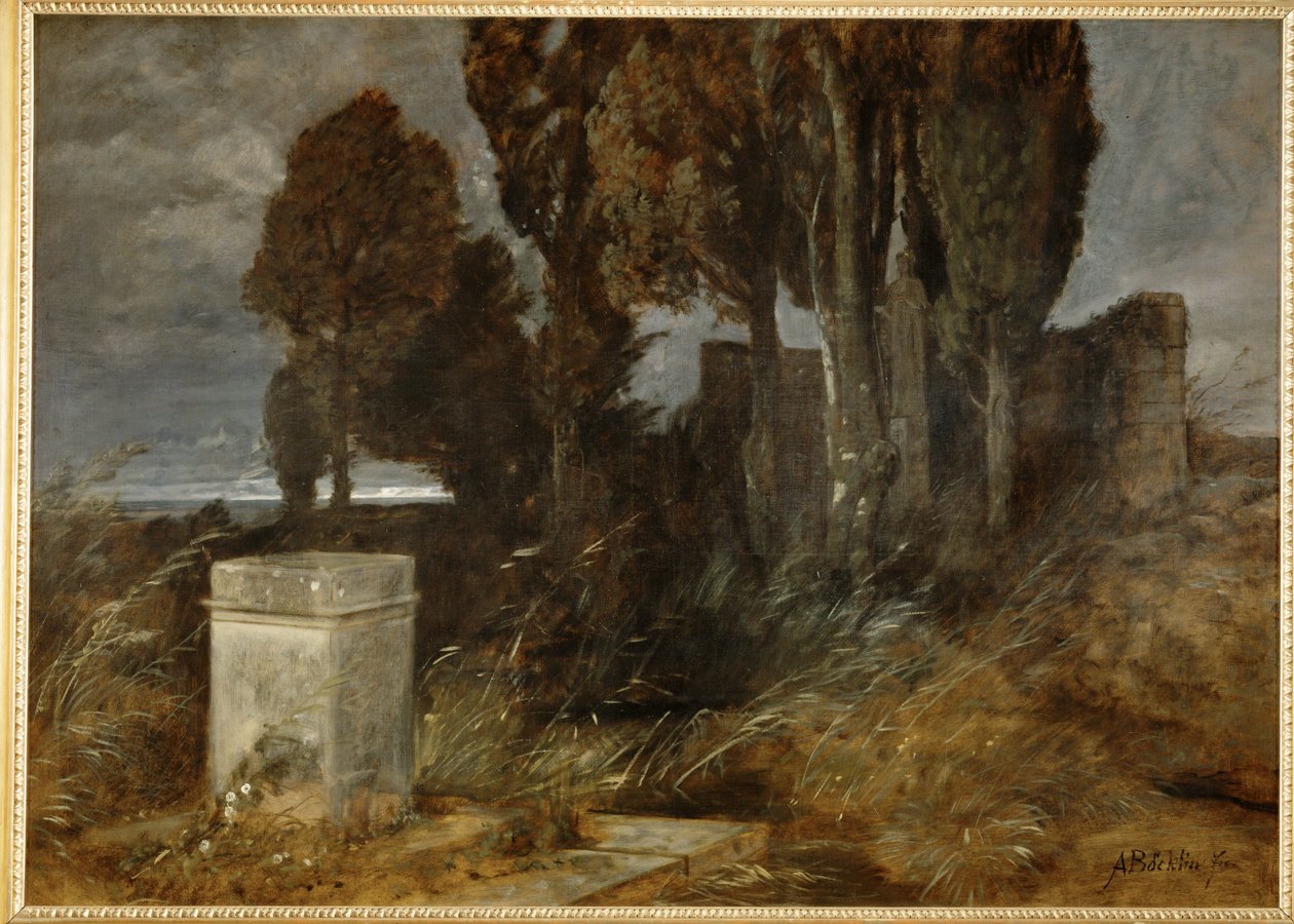 Heiligtum des Herakles - Herkulova svatyně ... (malba na plátně) od Arnold Böcklin
