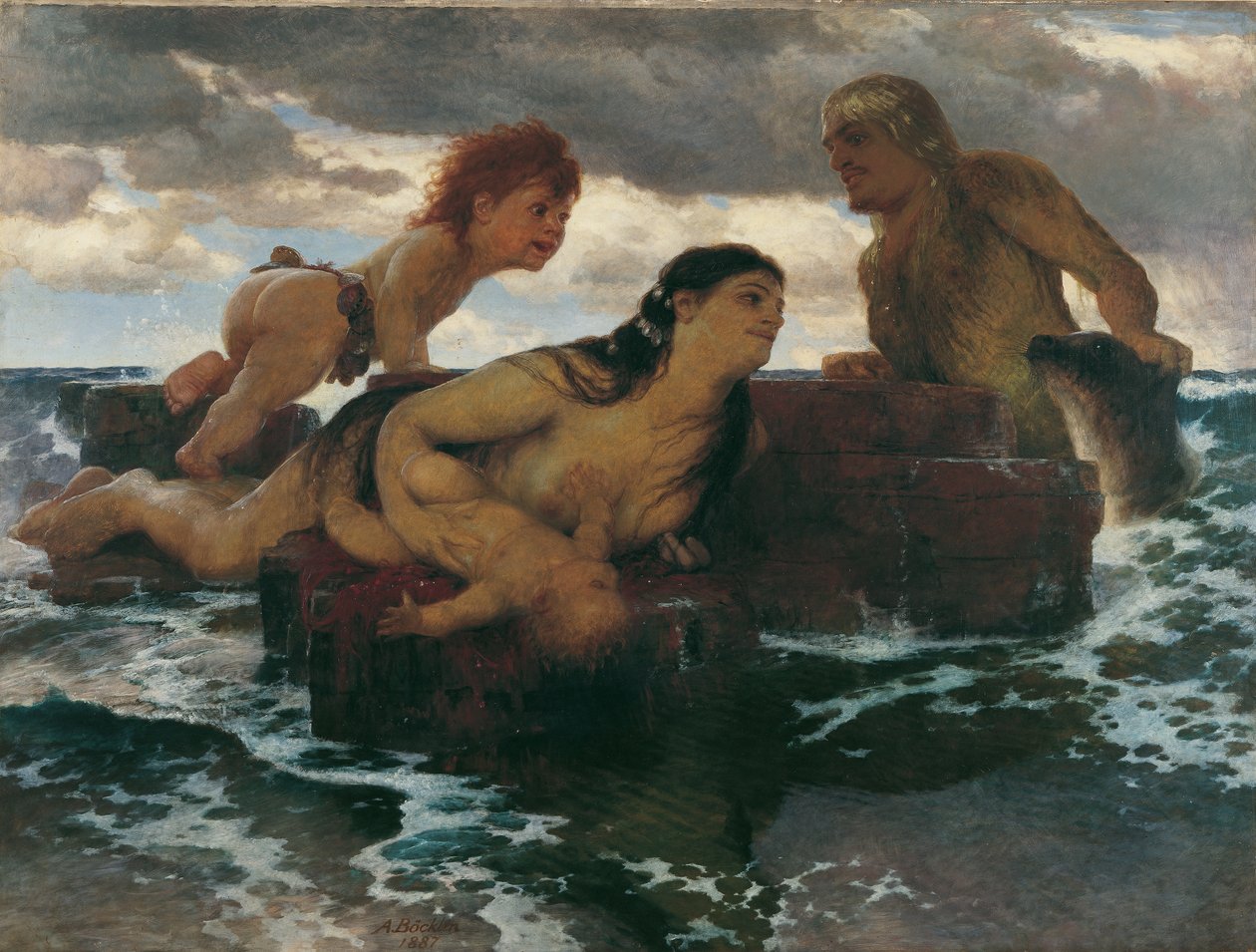 Mořská idyla od Arnold Bocklin