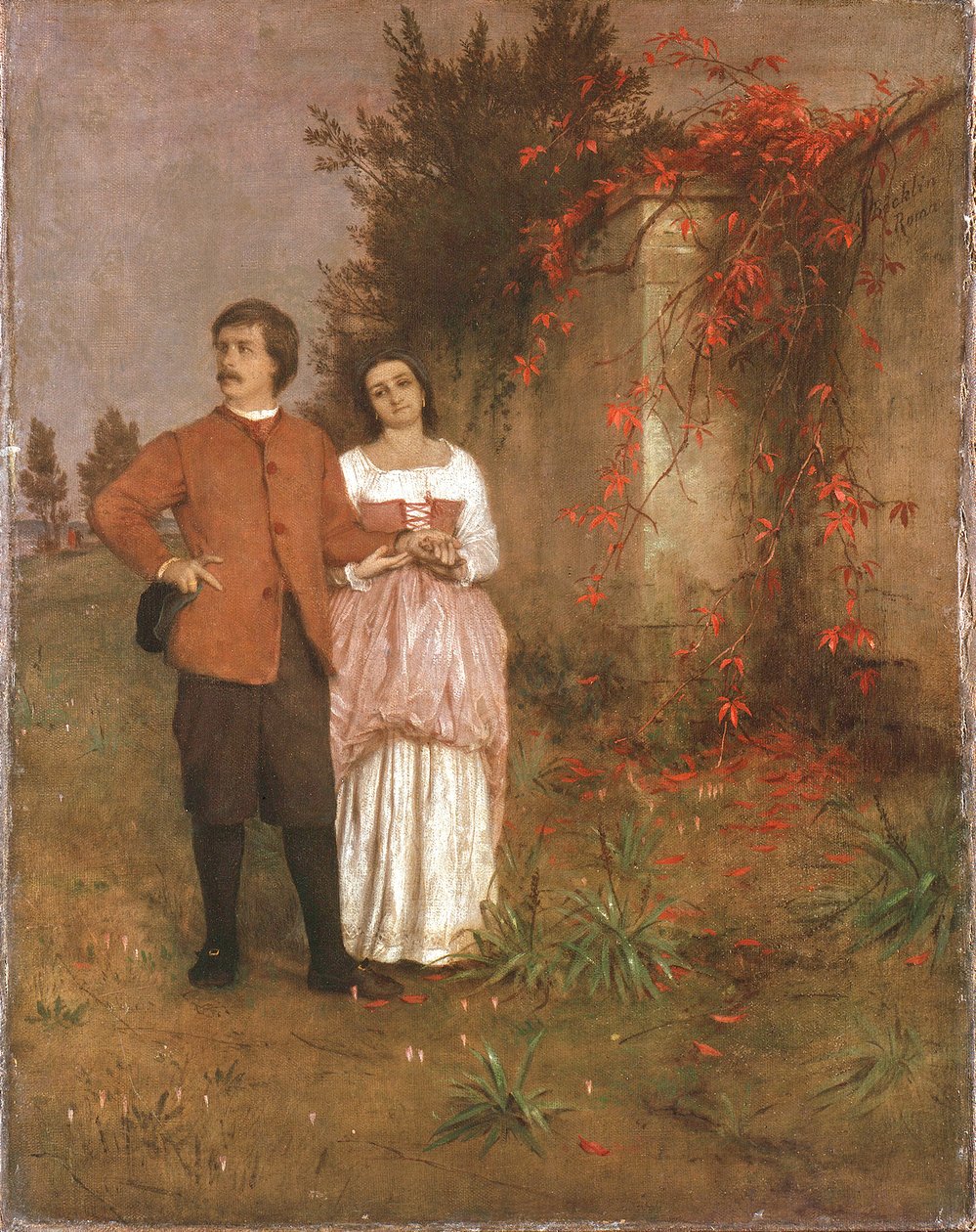 Arnold Böcklin se svou ženou od Arnold Böcklin