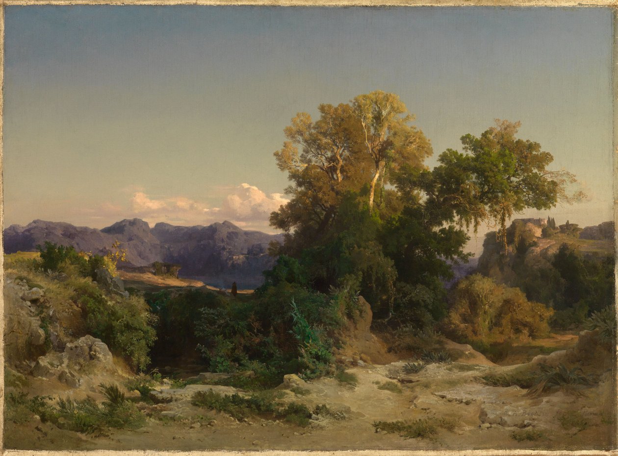 Krajina v římské Campagnii od Arnold Böcklin