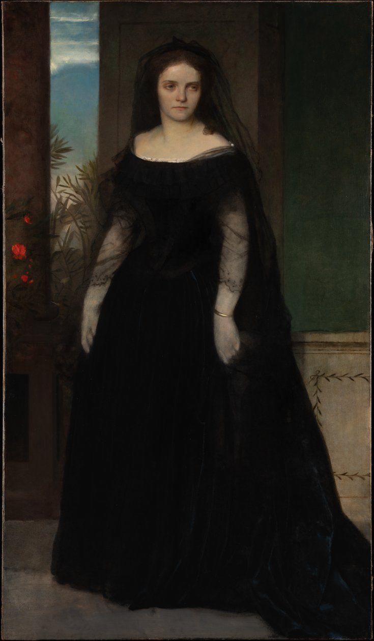 Portrét herečky Fanny Janauschekové od Arnold Böcklin