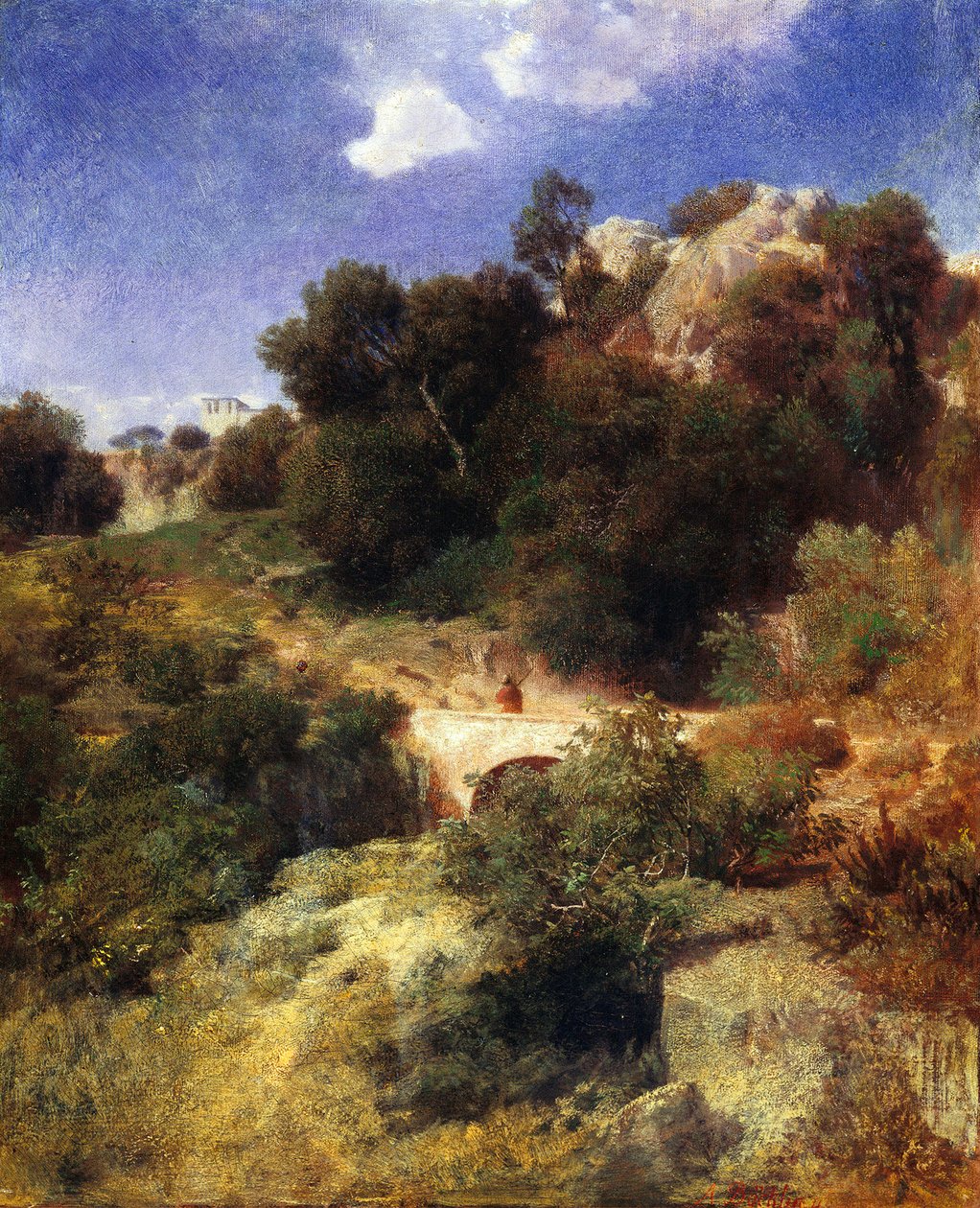 Římská krajina od Arnold Böcklin
