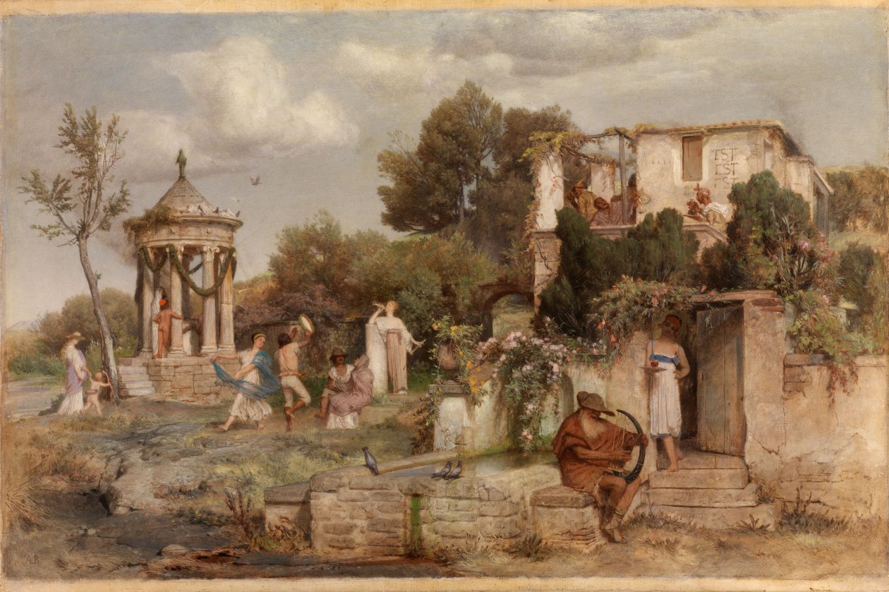 Římská vinárna od Arnold Böcklin