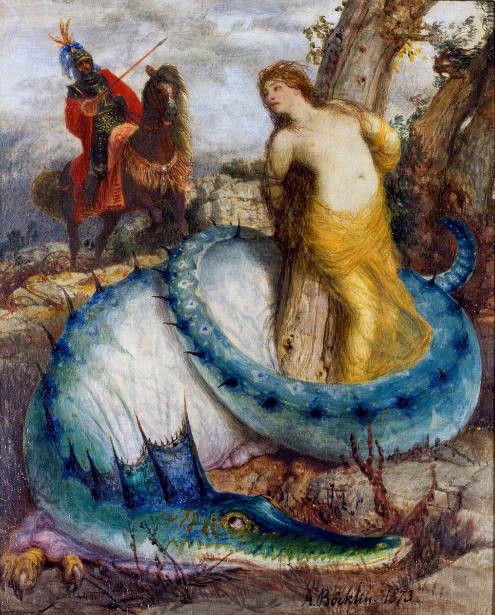 Ruggiero a Angelica od Arnold Böcklin