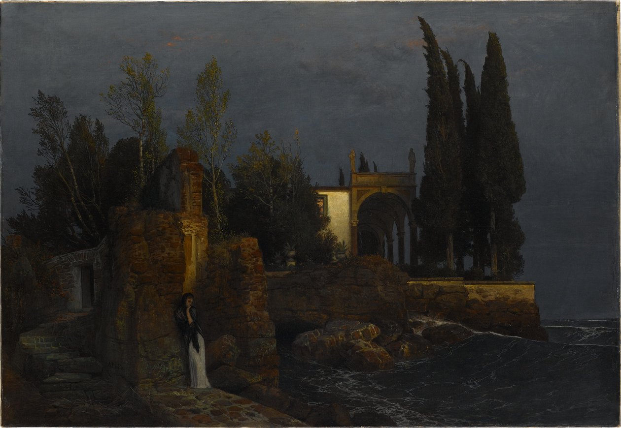 Vila u moře od Arnold Böcklin